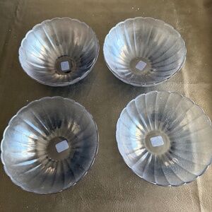 Set of 4 Glinda Glass Bowl from Anthropologie Blue